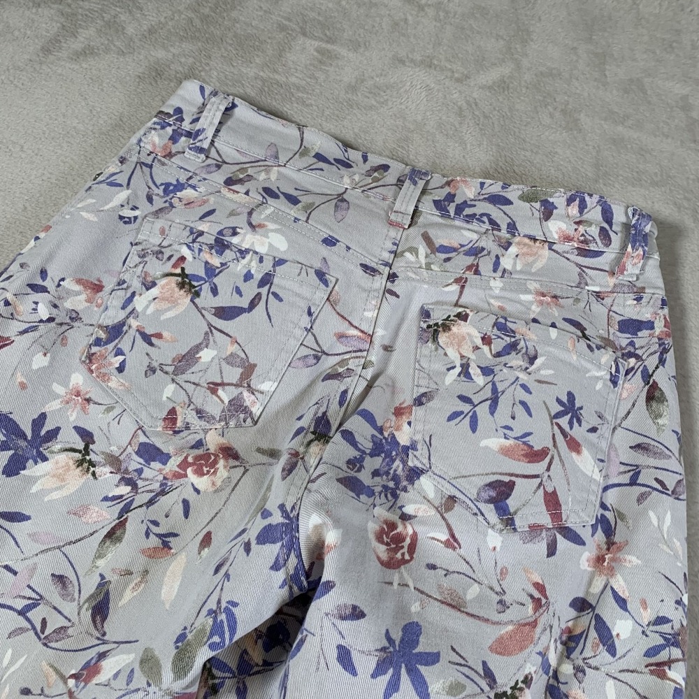 Gloria Vanderbilt Pants Womens 4 Short Floral Print Amanda Stretch Cotton Casual - Picture 14 of 14